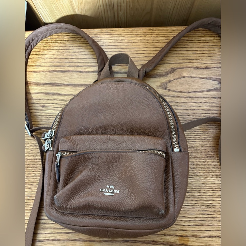 Leather Coach Small Backpack - image 6